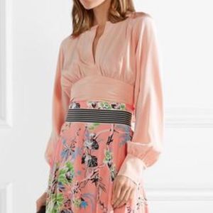 Silk pastel pink blouse